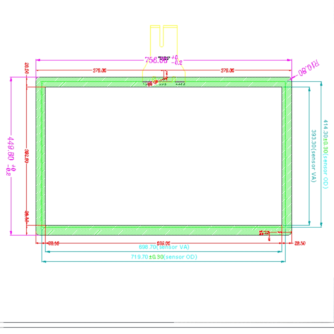 32 inch interactive touch foil film