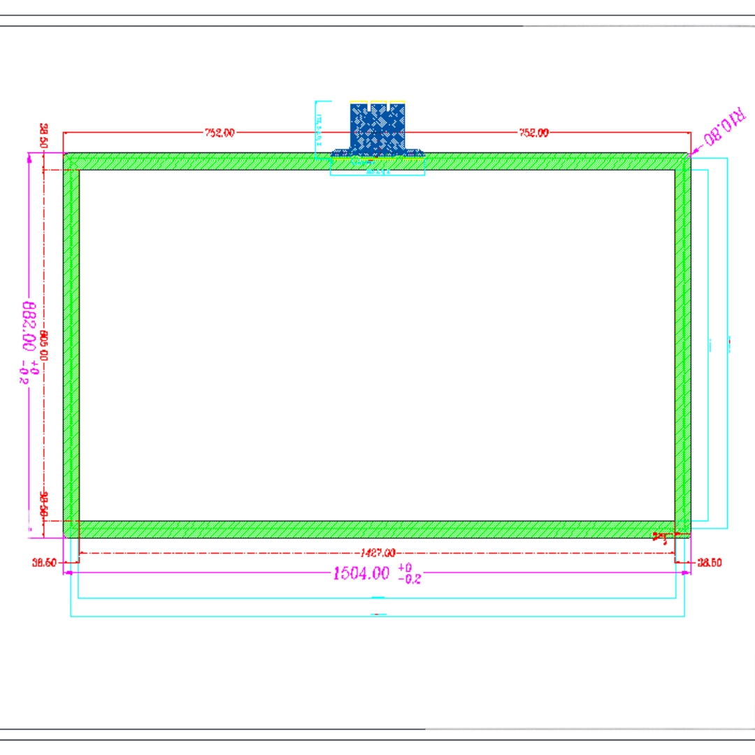 65 inch interactive touch foil film