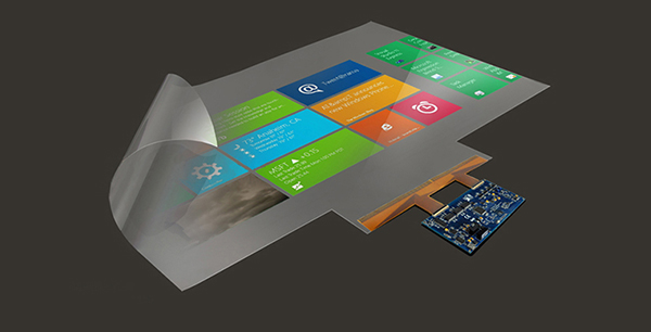 Transparent touch film technology integrated into a smart interactive glass display solution