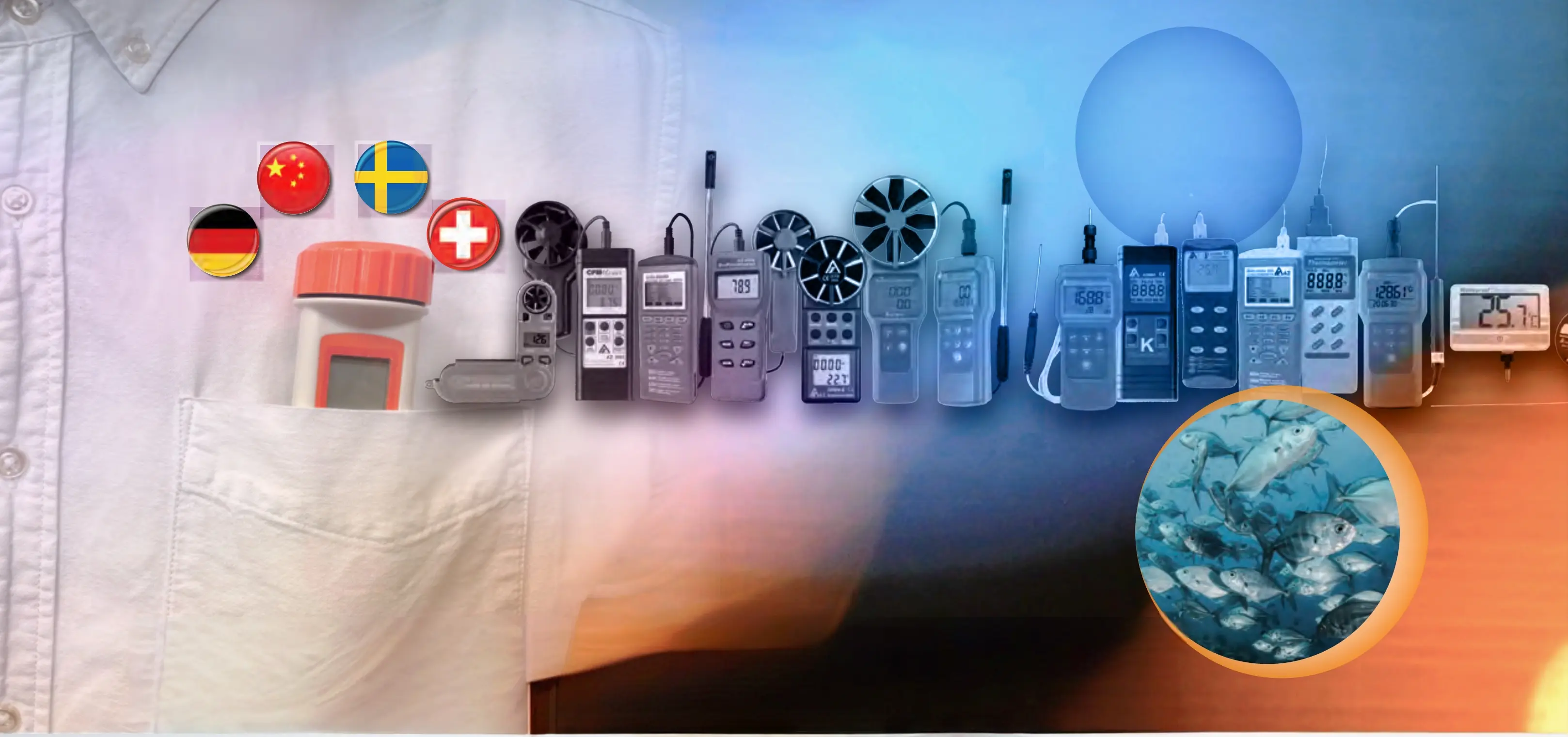  AZ Instrument handheld temperature humidity meter for field service