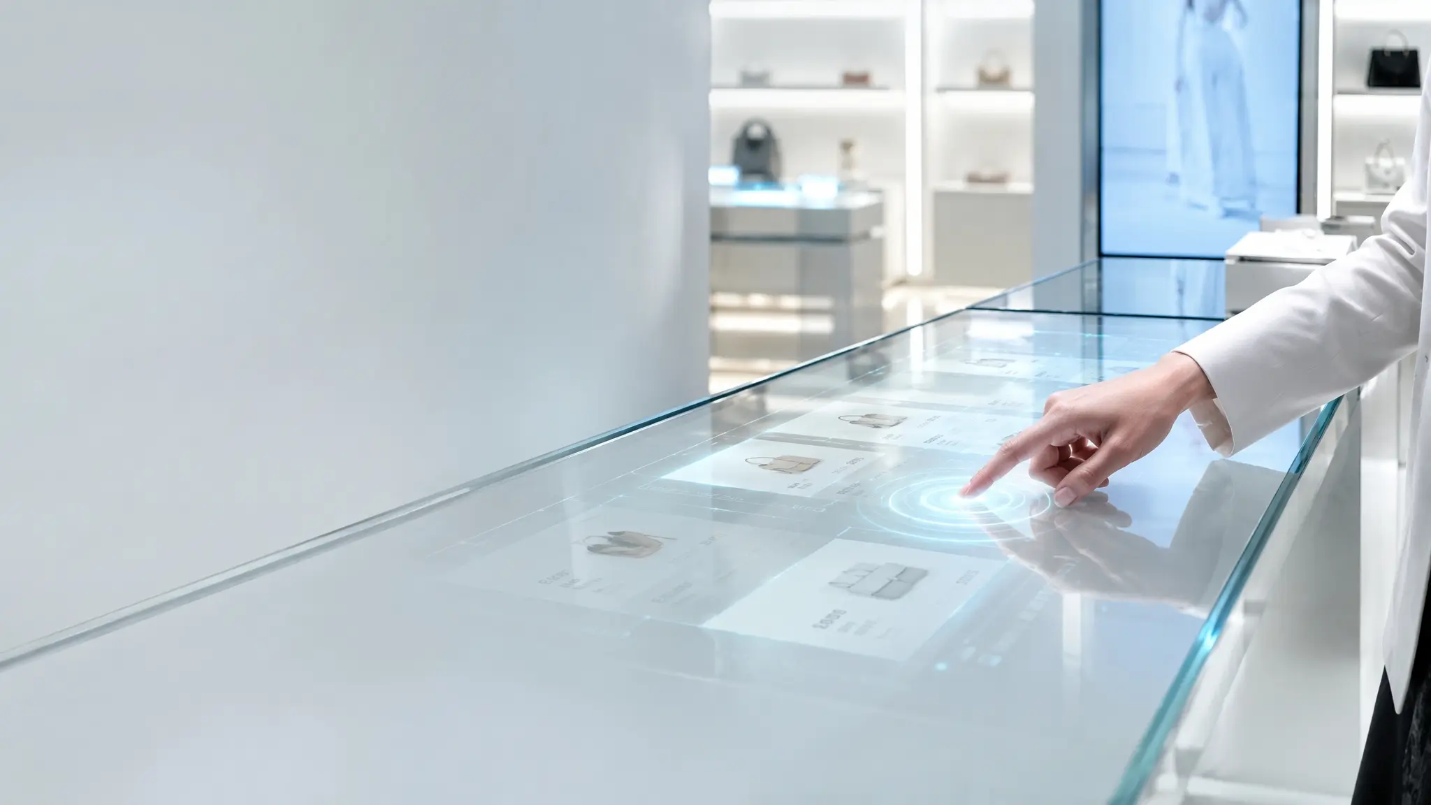 Specialty touch films including curved, transparent, and irregular-shape designs for unique applications