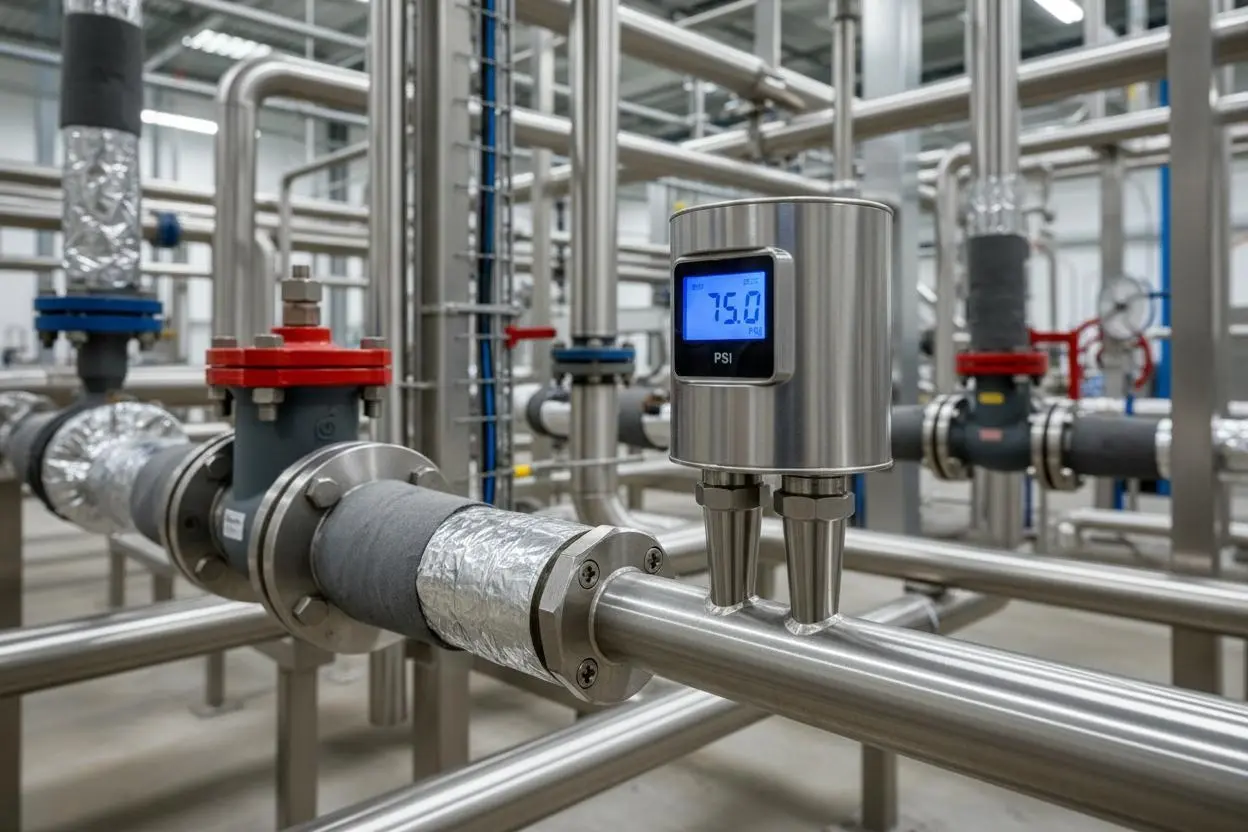 Pipeline pressure monitoring sensor