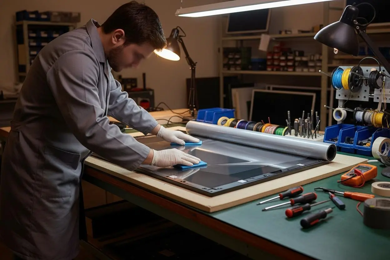 Pre-assembled touch overlay kits with sensor film, controller board, and FPC for easy integration