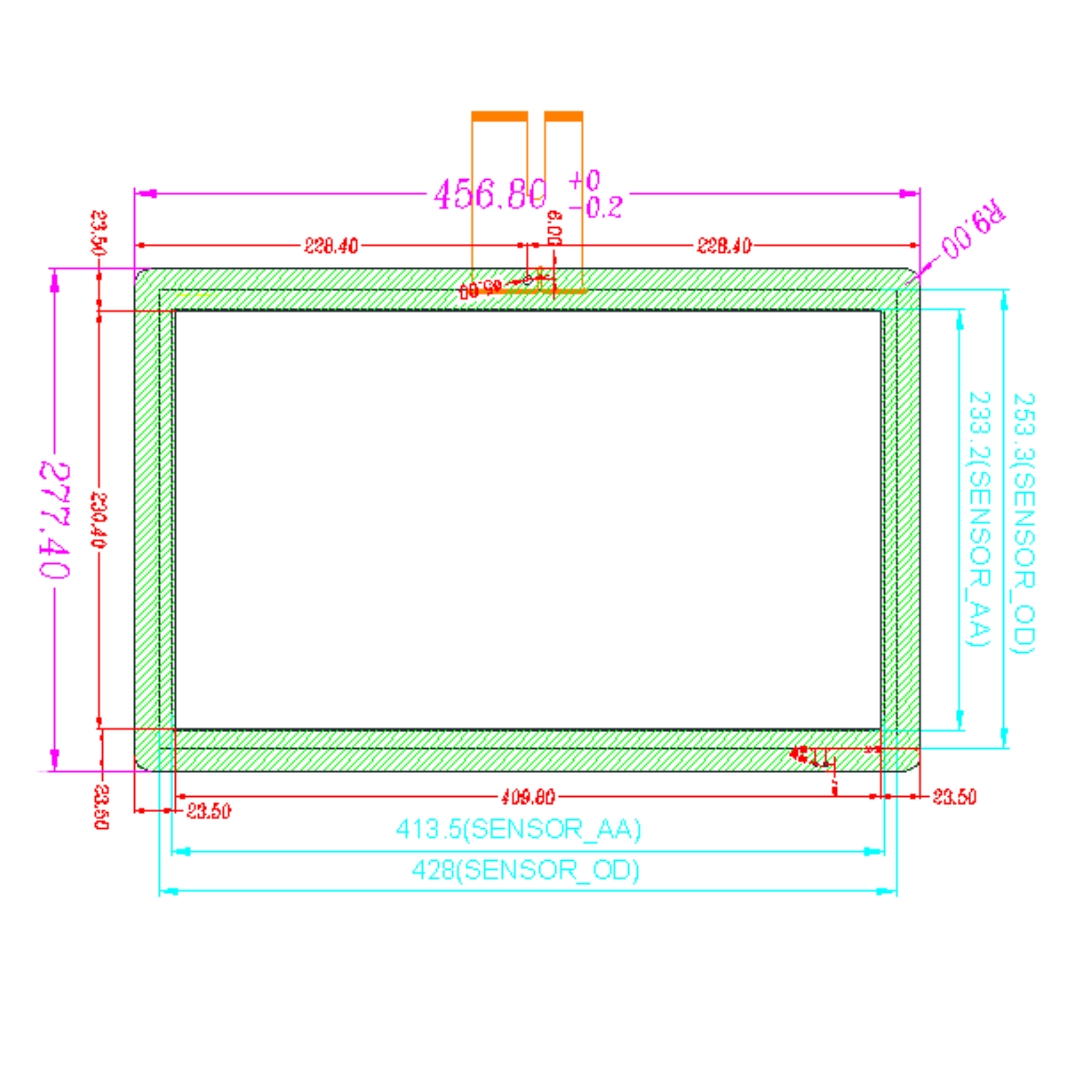 18.5 inch interactive touch foil film